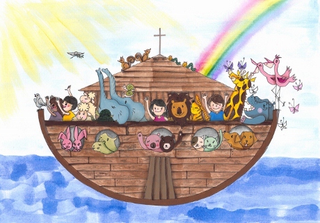 ノアの箱舟のイラスト